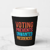投票によって不要な大統領の選挙を防ぐ 紙コップ (正面)