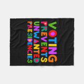 投票によって不要な大統領を防ぐ フリースブランケット (正面(横))