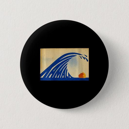 投票によって不要な社長の贈り物を防ぐ 缶バッジ (正面)