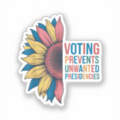 投票によって投票の望みを妨げる シール (正面)