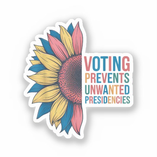 投票によって投票の望みを妨げる シール (正面)