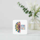 投票によって投票の望みを妨げる スクエア名刺 (スタンド正面)