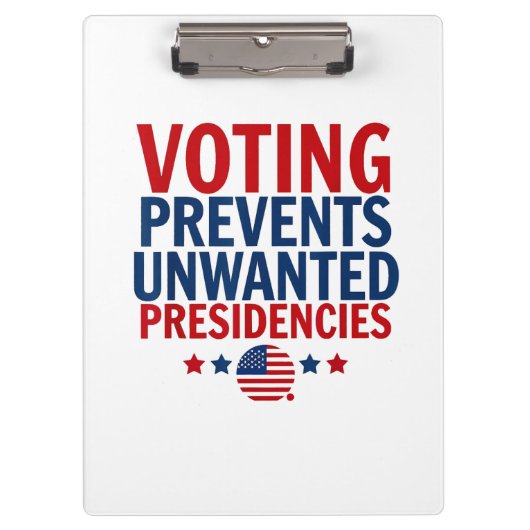 投票によって男性の女性社長が不要になるのを防ぐ クリップボード (正面)