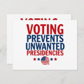 投票によって男性の女性社長が不要になるのを防ぐ シーズンカード (正面/裏面)