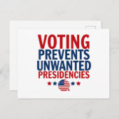 投票によって男性の女性社長が不要になるのを防ぐ シーズンポストカード (正面/裏面)