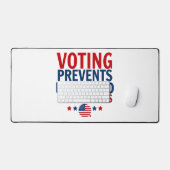 投票によって男性の女性社長が不要になるのを防ぐ デスクマット (キーボード&マウス)