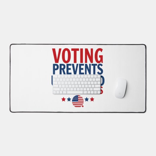 投票によって男性の女性社長が不要になるのを防ぐ デスクマット (キーボード&マウス)