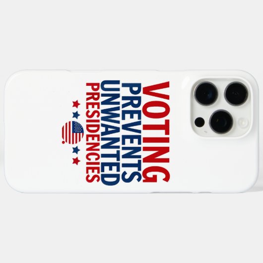 投票によって男性の女性社長が不要になるのを防ぐ Case-Mate iPhoneケース (裏面 (横))