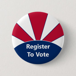 投票に登録する赤と青の日が差すこと 缶バッジ