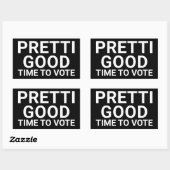 投票に行こう PRETTI GOOD ヤードサイン 長方形シール (シート)