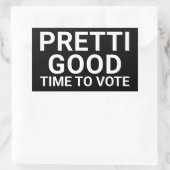 投票に行こう PRETTI GOOD ヤードサイン 長方形シール (バッグ)