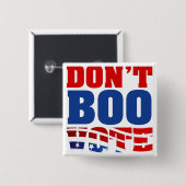 投票に非難の声をあびせないで下さい 缶バッジ (正面&裏面)