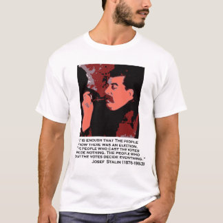 投票のスターリン Tシャツ