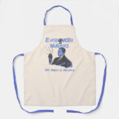 投票の問題が選挙区の青 エプロン (正面)