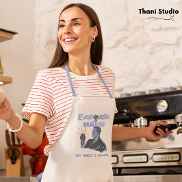 投票の問題が選挙区の青 エプロン