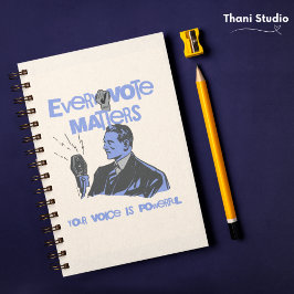 投票の問題が選挙区の青 ノートブック