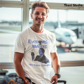 投票の問題が選挙区の青 Tシャツ