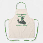 投票の問題が選挙政治緑色で印刷 エプロン (正面)