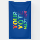 投票の問題 – プライドlgbtレインボーブルー 横断幕 (縦)