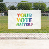 投票の問題 – プライドlgbtレインボーホワイト 横断幕 (インサイチュ)