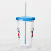 投票の愛国的自由バッジを使用する アクリルタンブラー (右)