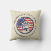 投票の愛国的自由バッジを使用する クッション (裏面)