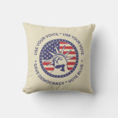 投票の愛国的自由バッジを使用する クッション (正面)