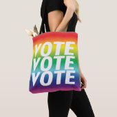 投票の投票 – プライドlgbt トートバッグ (クローズアップ)