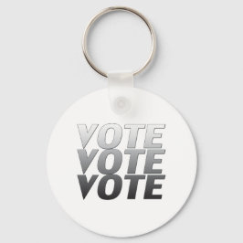 投票の投票 – 白黒、グレー キーホルダー