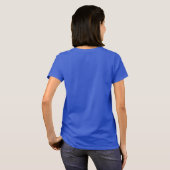 投票の登録は?文字赤白青 Tシャツ (裏面フル)