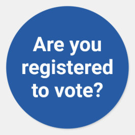 投票の登録は？白カスタムと青 ラウンドシール