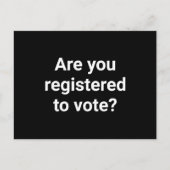 投票の登録は？白カスタムと黒 ポストカード (正面)