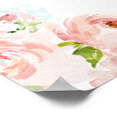 投票の看板ポスターを公開する青とピンクの性別 ポスター (角)