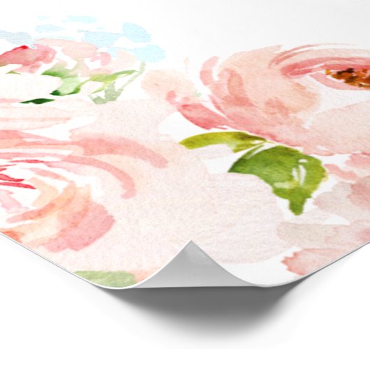 投票の看板ポスターを公開する青とピンクの性別 ポスター (角)