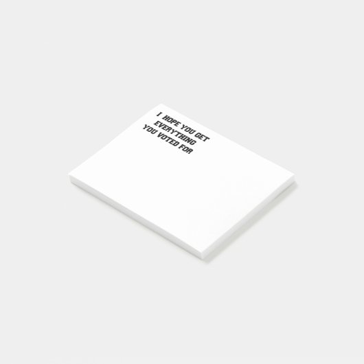 投票の結果を全部手に入れてほしい ポストイット (アングル)