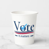 投票の結果 紙コップ (正面)