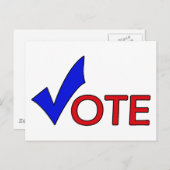 投票はがき ポストカード (正面/裏面)