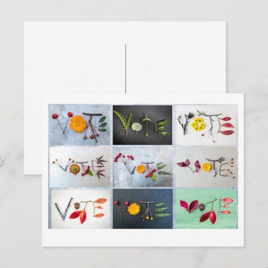 投票はがき ポストカード (正面/裏面)