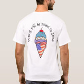 投票はとても楽しい Tシャツ (裏面)
