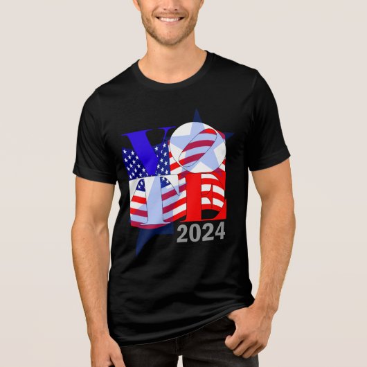 投票は愛の行為である トライブレンドＴシャツ (正面)