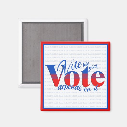 投票は投票の結果によるもの マグネット (正面/裏面)