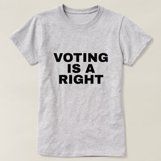 投票は権利です 二十四修正案 両面 Tシャツ (デザイン正面)