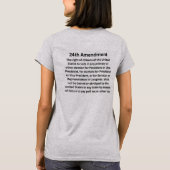 投票は権利です 二十四修正案 両面 Tシャツ (裏面)