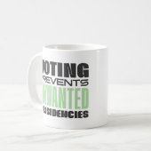 投票は米国の不必要な大統領の選挙を妨げる コーヒーマグカップ (正面左)