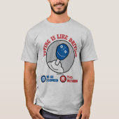 投票は運転のようなものだ Tシャツ (正面)
