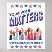 投票は2024年の選挙に重要 ポスター (正面)