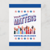 投票は2024年の選挙に重要 ポストカード (正面)