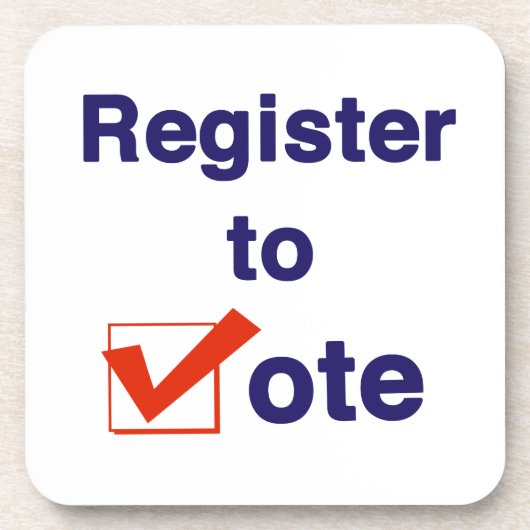 投票への登録2024 コースター (正面)