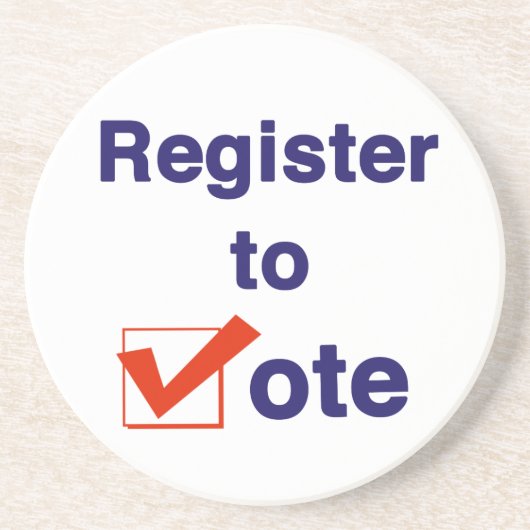 投票への登録2024 コースター (正面)