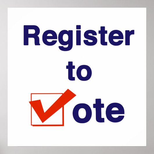 投票への登録2024 ポスター (正面)